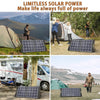 CypherPower Solar Panel Foldable 100W Monocrystalline Solar Panel 16-20V MC-4/XT60 Output, Outdoor for Camping Car solar panel